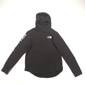 The North Face Camp Pullover Hoodie Black Girls M In Good Condition